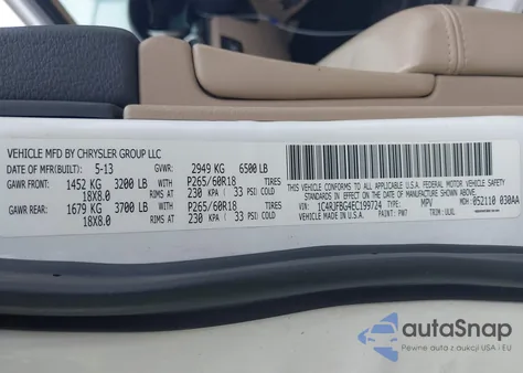 2014 Jeep Grand Cherokee Limited из США, поврежденный, VIN 1C4RJFBG4EC199724